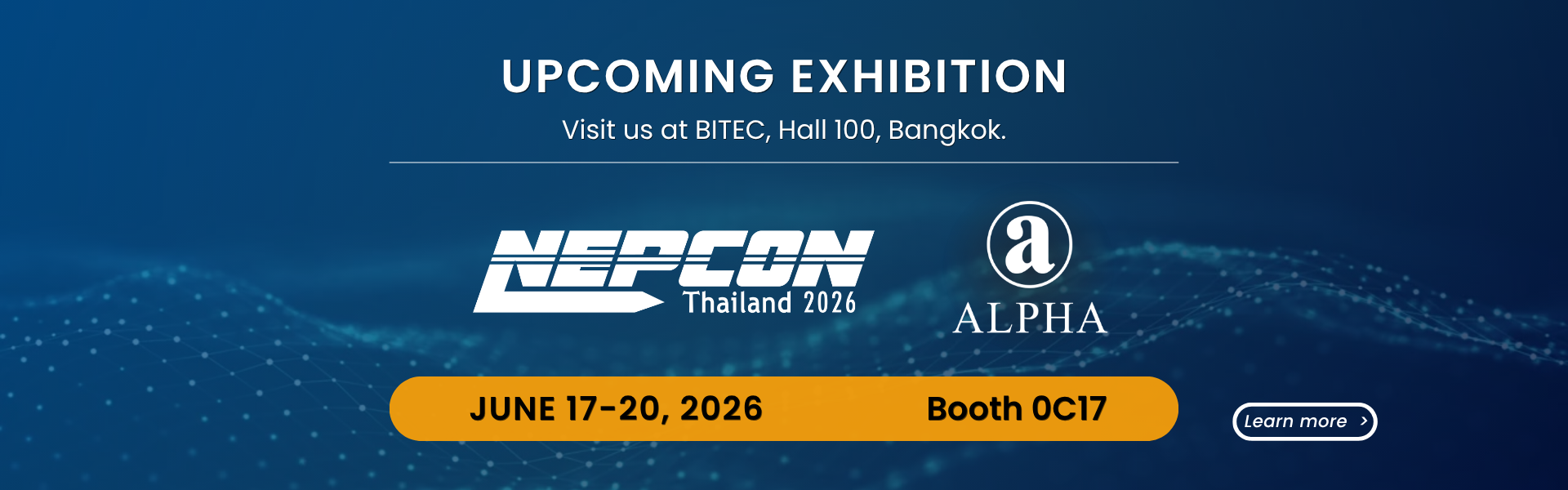 Taiwan Alpha at NEPCON Thailand 2026